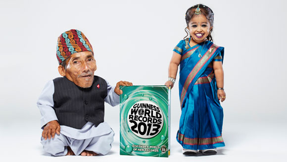 World’s shortest man and woman