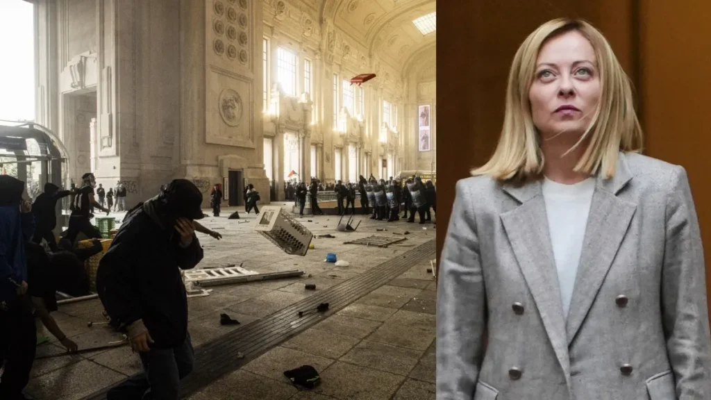 Protests against Italian PM Giorgia Meloni,